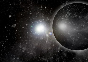 Obraz premium galaxy in a free space