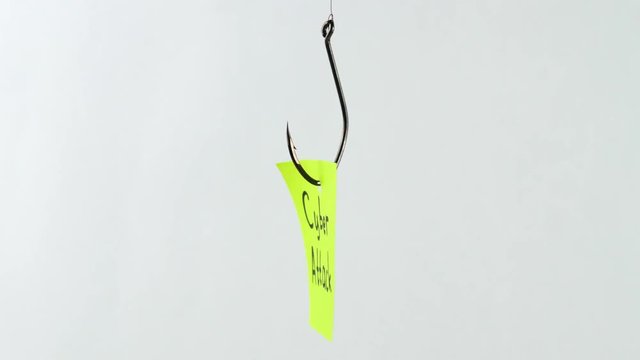 Illustration, on fishhook cyber attack