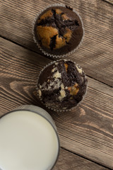 Cupcake with milk