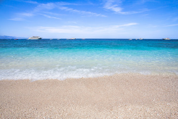 Fototapeta na wymiar Cala Mariolu beach on the Sardinia island, Italy