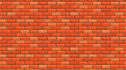 Fototapeta na wymiar Seamless brown brick pattern isolated wall background. Vector illustration