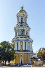 Fototapeta na wymiar Lavra bell tower, Kiev-Pechersk Lavra, Kiev