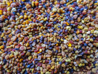 Macro shot of beebread