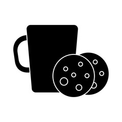 coffee mug and cookie icon