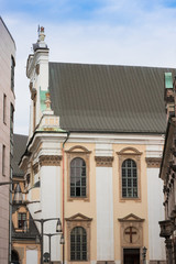 Details of University building in Wroclaw,  baroque pearl, 300 year old building, Poland