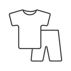 Pajamas linear icon