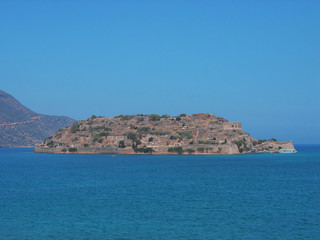 Fototapeta na wymiar The island of Spinalonga (Leper colony) Crete Greece