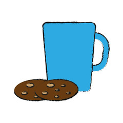 coffee mug and cookie icon