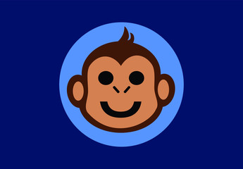 Monkey face icon
