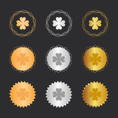 Klee - Bronze, Silber, Gold Medaillen