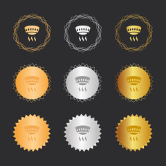 Rauchmelder - Bronze, Silber, Gold Medaillen