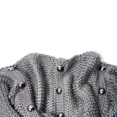 Knitting. Fabric Background.