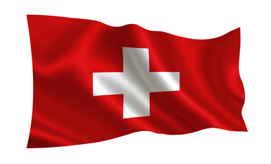  Switzerland flag. A series of flags of the world.   