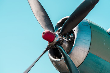 Propeller engine of an aircraft