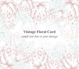 Vintage floral pattern background Vector illustration decors