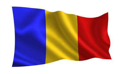 Romania flag, A series of flags of the world. 
