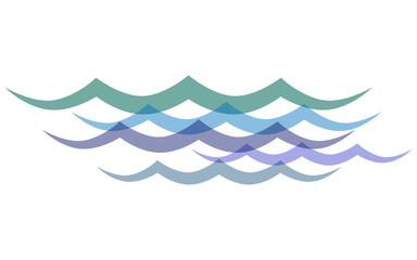Clip art transparent waves, vector