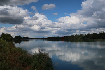 Along the Saône river in La Salle, France