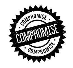 Compromise rubber stamp. Grunge design with dust scratches. Effects can be easily removed for a clean, crisp look. Color is easily changed.