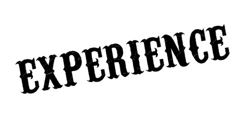 Experience rubber stamp. Grunge design with dust scratches. Effects can be easily removed for a clean, crisp look. Color is easily changed.