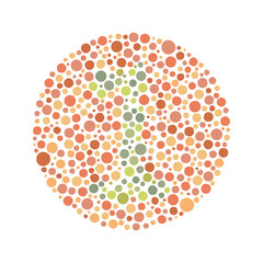 Red Green Color Blind Test - Number 1