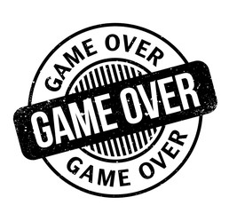 Game Over rubber stamp. Grunge design with dust scratches. Effects can be easily removed for a clean, crisp look. Color is easily changed.