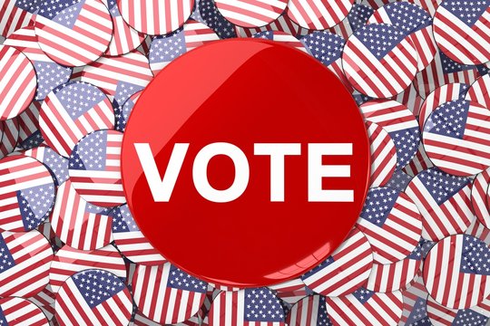 Composite image of vote button