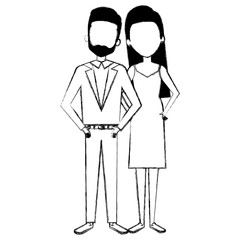 lovers couple avatars character