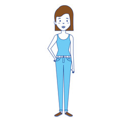 beautiful woman avatar character