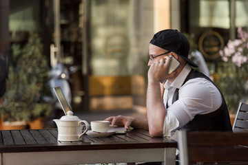 businessman with laptop