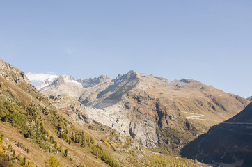 Furka, Grimsel, Furkapass, Passstrasse, Bergstrasse, Alpen, Schweizer Berge, Wallis, Wanderweg, Wanderferien, Herbst, Schweiz