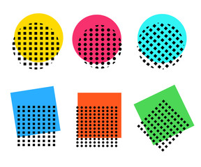 Vector of abstract geometric pattern and background isolated on white background Web site page and mobile app design