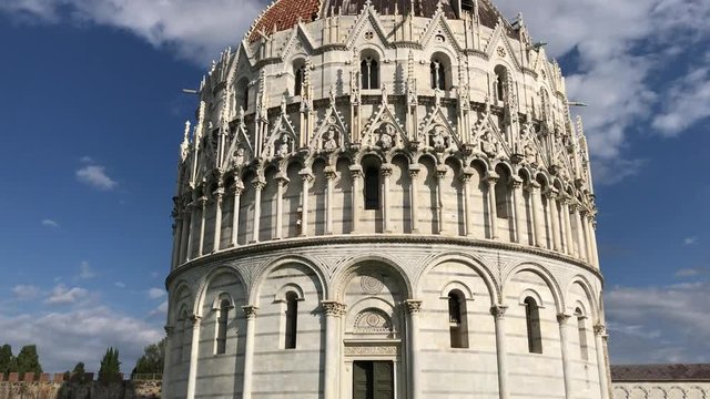 Square of Miracles, Pisa. View of Baptistery.