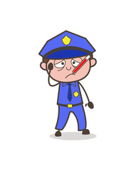 Ill Chief Office Vector Character
