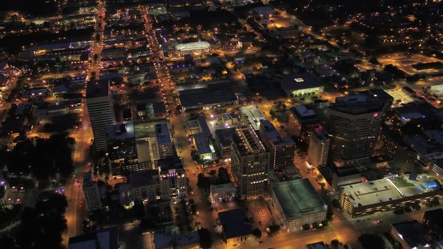 Aerial South Carolina Columbia July 2017 Night 4K Inspire 2