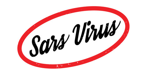 Sars Virus rubber stamp. Grunge design with dust scratches. Effects can be easily removed for a clean, crisp look. Color is easily changed.