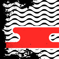 Grunge background with geometric elements, patterns fashion trend. 