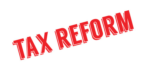 Tax Reform rubber stamp. Grunge design with dust scratches. Effects can be easily removed for a clean, crisp look. Color is easily changed.