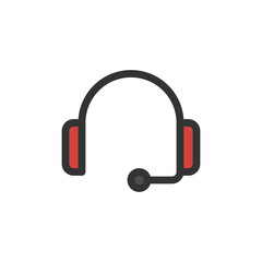Communication Filled - Headset Icon