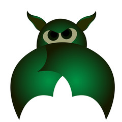 Isolated halloween bat on a white background, Vector illustration
