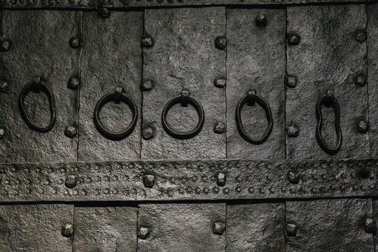 Antique Iron Gate Background