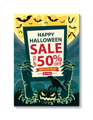 Halloween Sale poster.