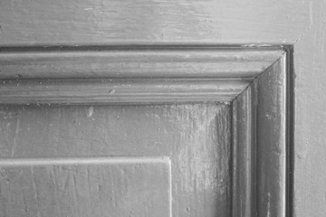 313 Carved Decorative Wooden Furniture Detail in Black and White