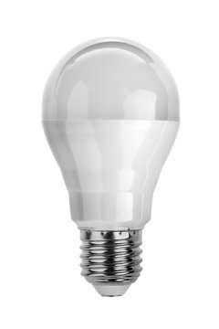LED light bulb isolated on white with clipping paths