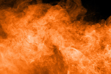 The painted color smoke and combustion gases up from a fire or furnace and typically through the roof of a house. Image contain with the grains that may use for abstract background.