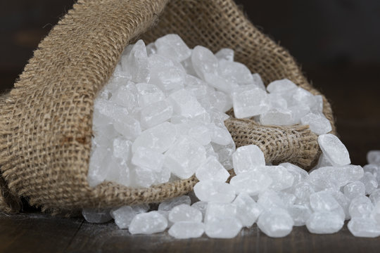 Candy sugar in a bag