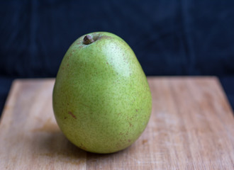 pear on cutting board