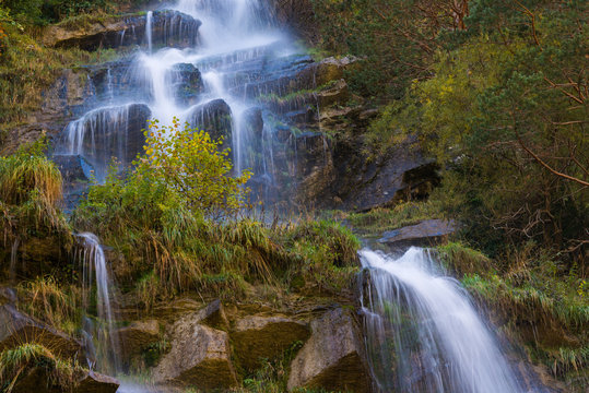 Around Sorrosal waterfall in Broto, Huesca