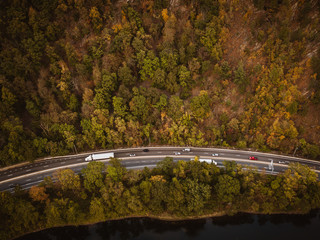 Aerial Drone of Mount Tammany 