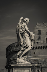 Statua di un angelo a Castel Sant'Angelo a Roma
